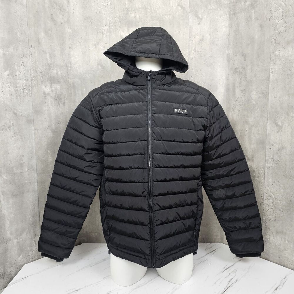 Muscle‎ Republic Australia Mens 2XL Black Puffer Hooded Jacket Winter Fall